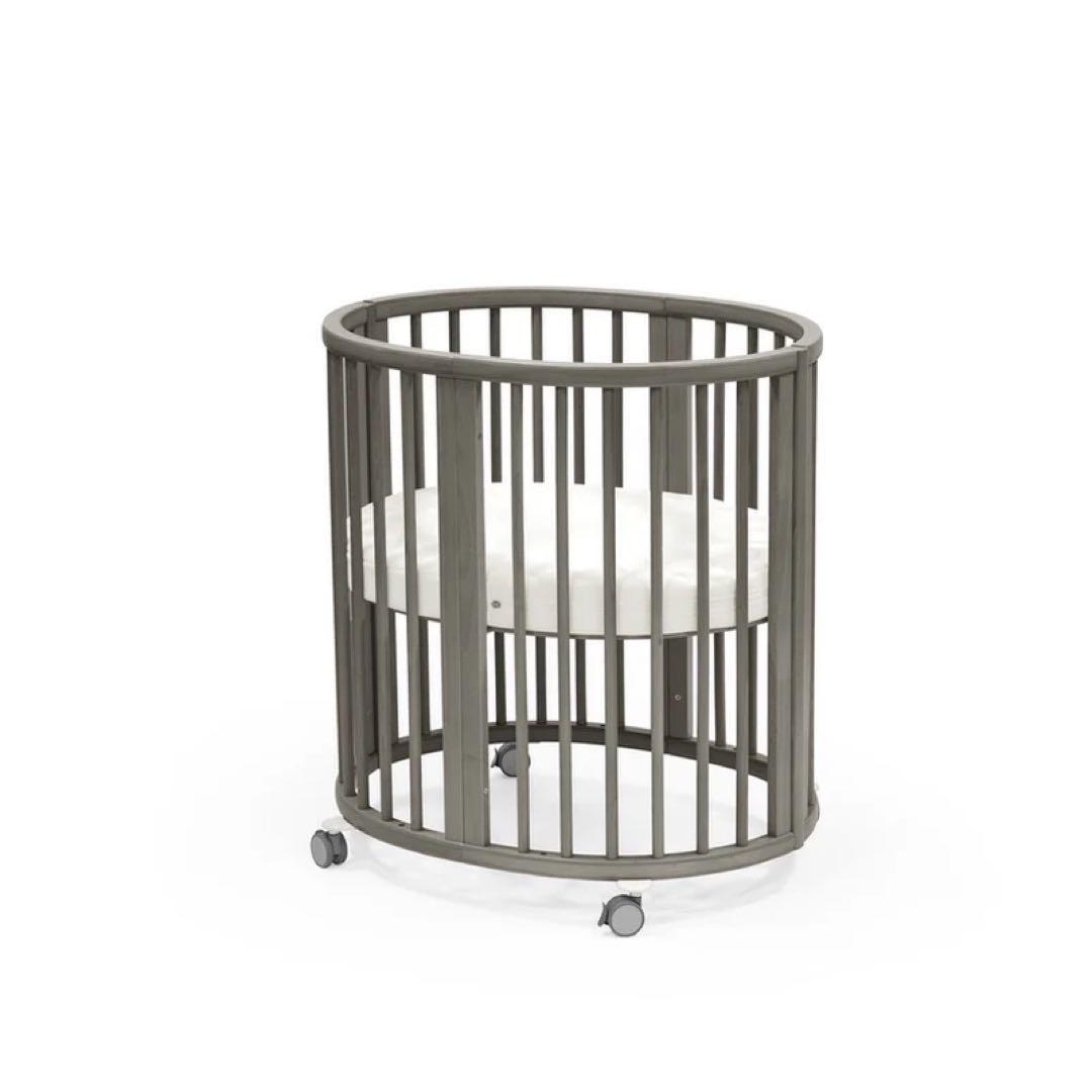 【美品ストッケ】ベビーベット ヘイジーグレー★付属品多数★説明書付き