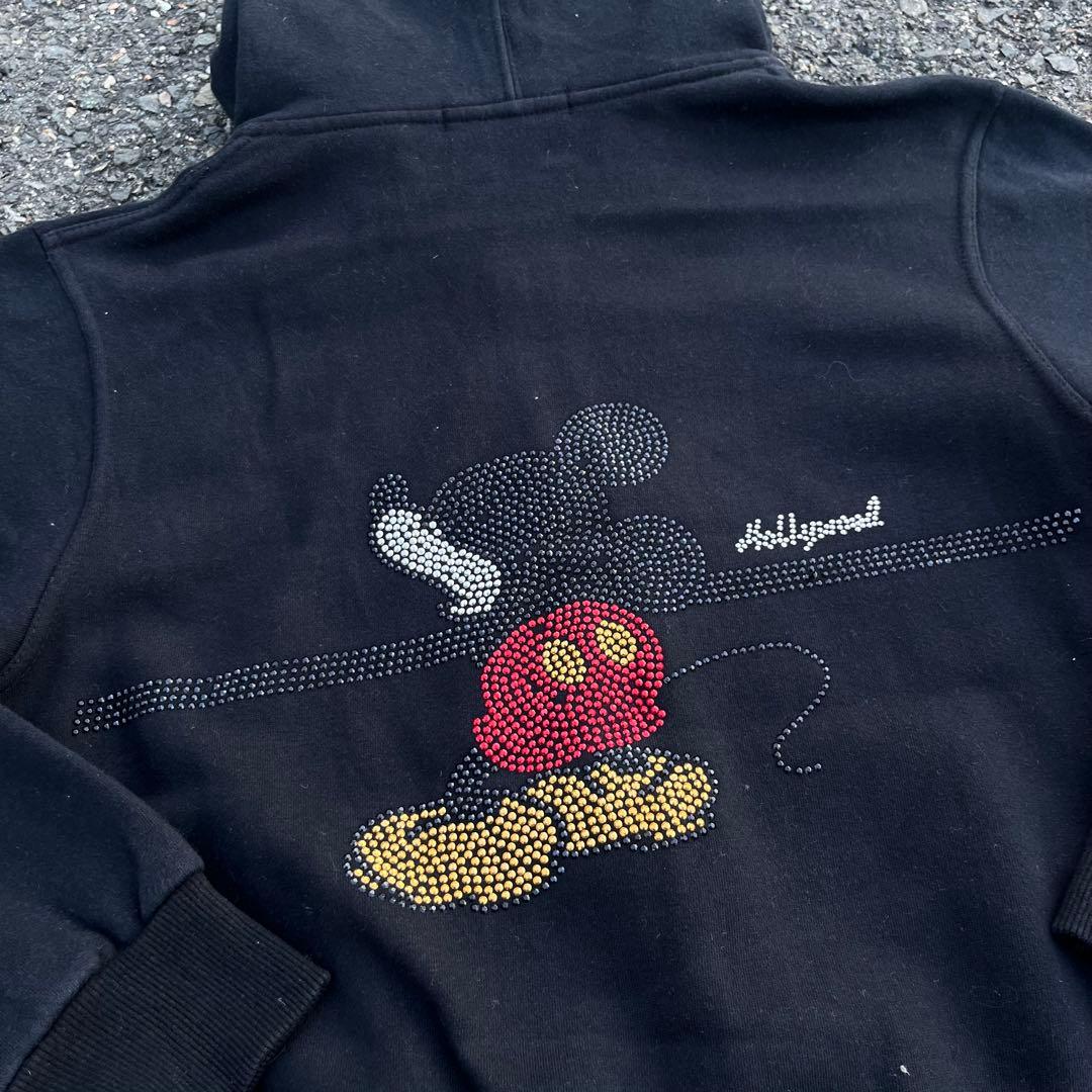 DOLCE&GABBANA 00s ジップパーカー　ミッキー　ラメ　短丈　y2k