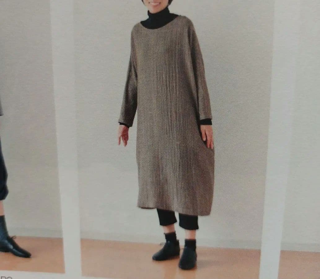 【美品】a. エードット 大橋歩 イオグラフィック　ガーゼワンピース