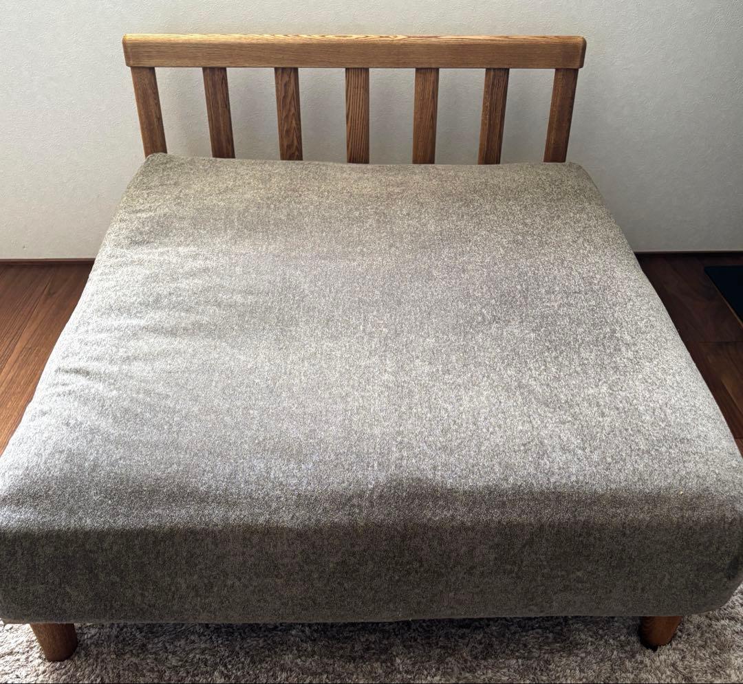 リセノ/アグラソファ/状態良好/1.5人掛け/グレージュ