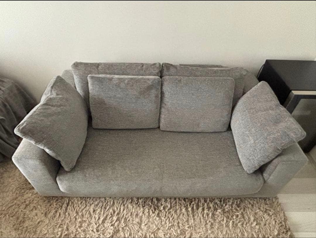 LIVING HOUSE】当時の価格30万・カバリングソファ・羽毛・2.5人用