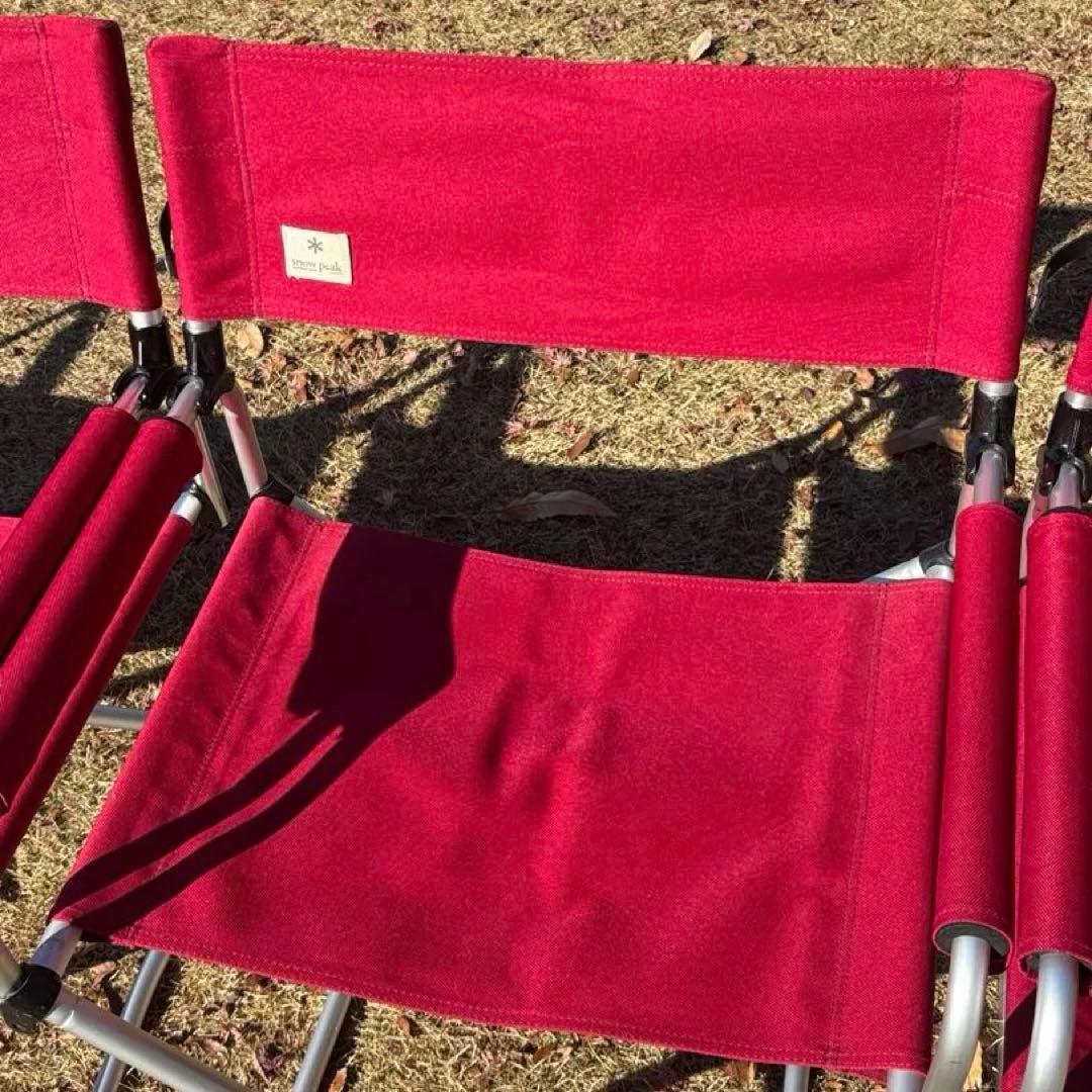 スノーピーク FDチェアワイド RD 4脚セット キャンプ チェア 折り畳み