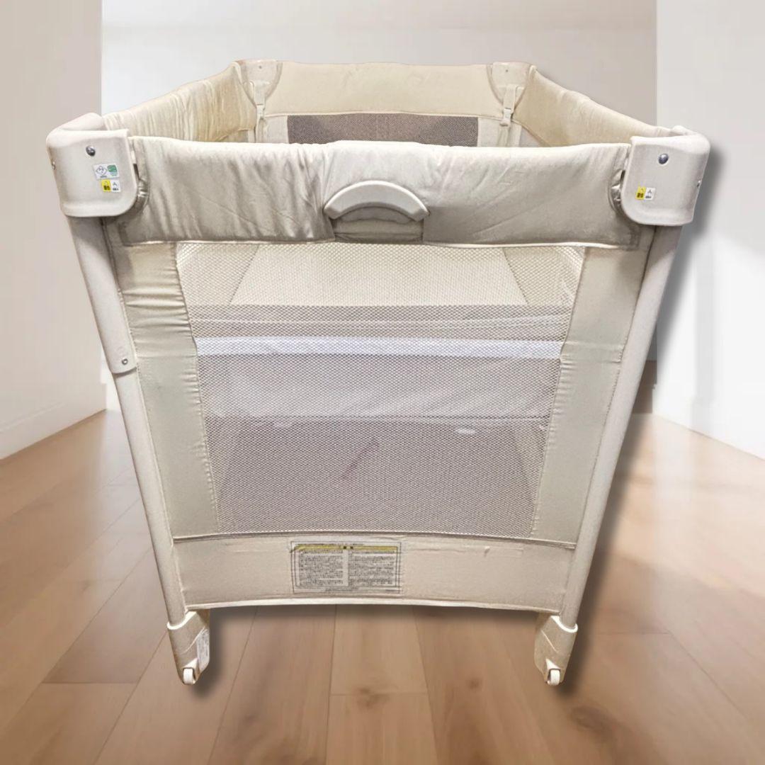 美品✨Aprica ココネルエアー 折りたたみ ベビーベッド ベージュ