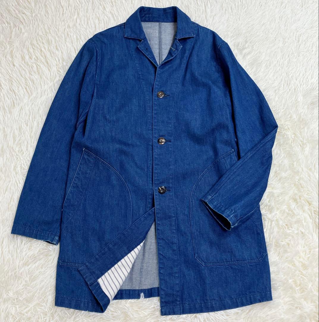 SEVENTH SENSE FOLKLORE ニットデニム　カバーオール　L