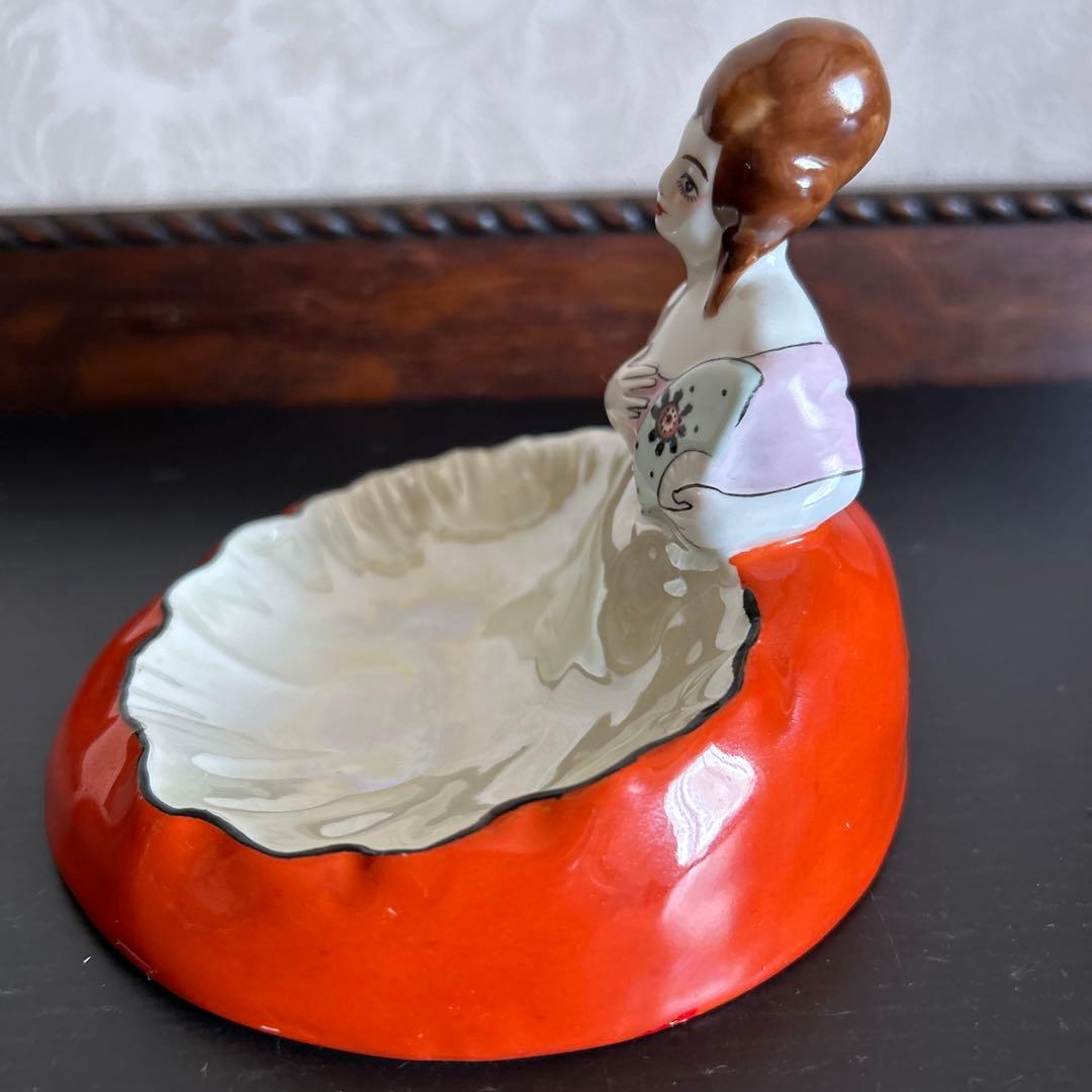 オールドノリタケ　アールデコ　デコレディ ラスター彩　小物入れ・ピントレイ