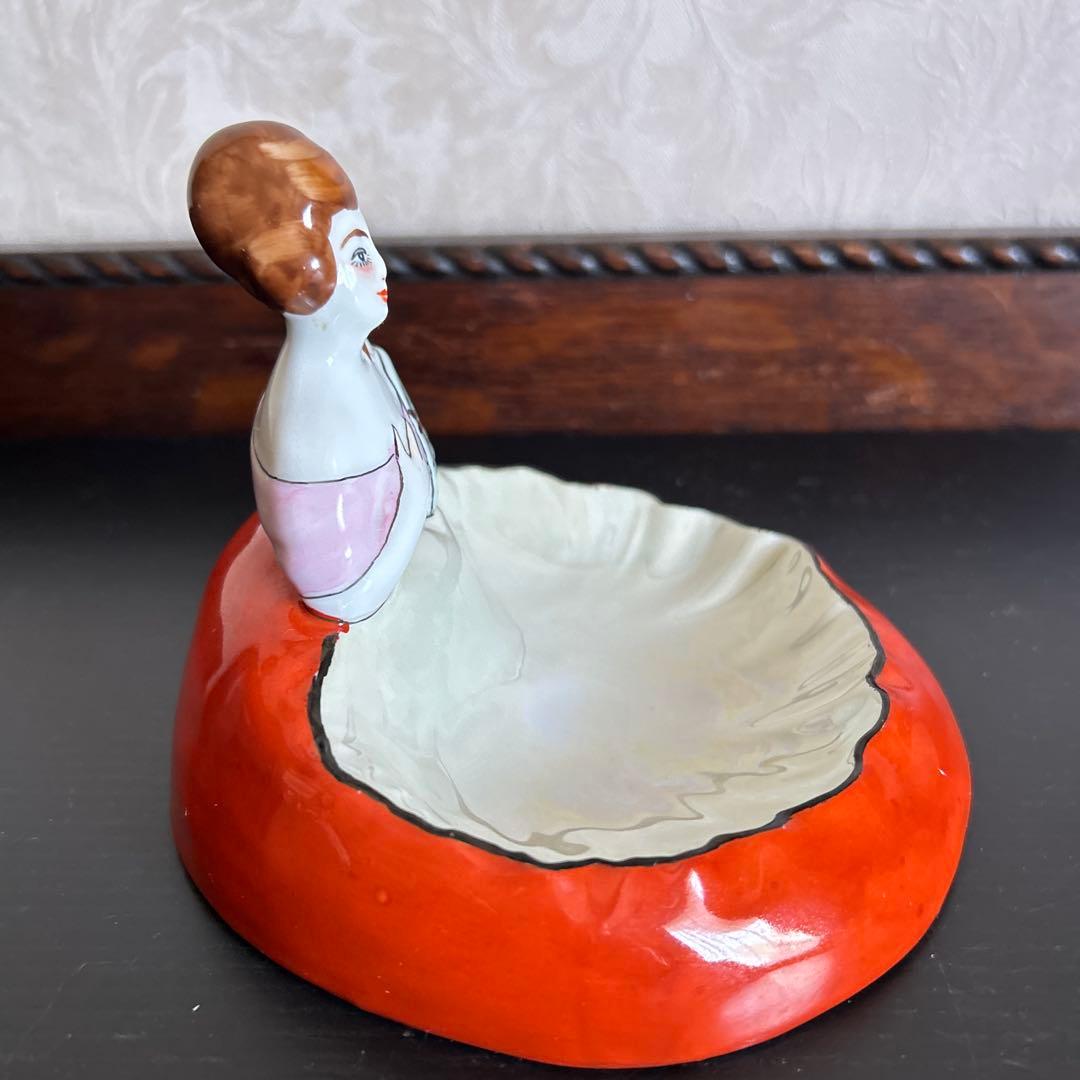 オールドノリタケ　アールデコ　デコレディ ラスター彩　小物入れ・ピントレイ