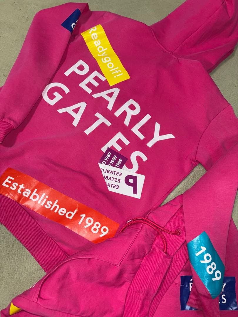 （美品）パーリーゲイツ、フルジップパーカーとスカートのセットアップ、サイズ1