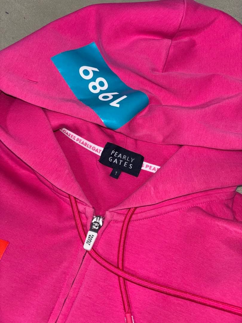 （美品）パーリーゲイツ、フルジップパーカーとスカートのセットアップ、サイズ1