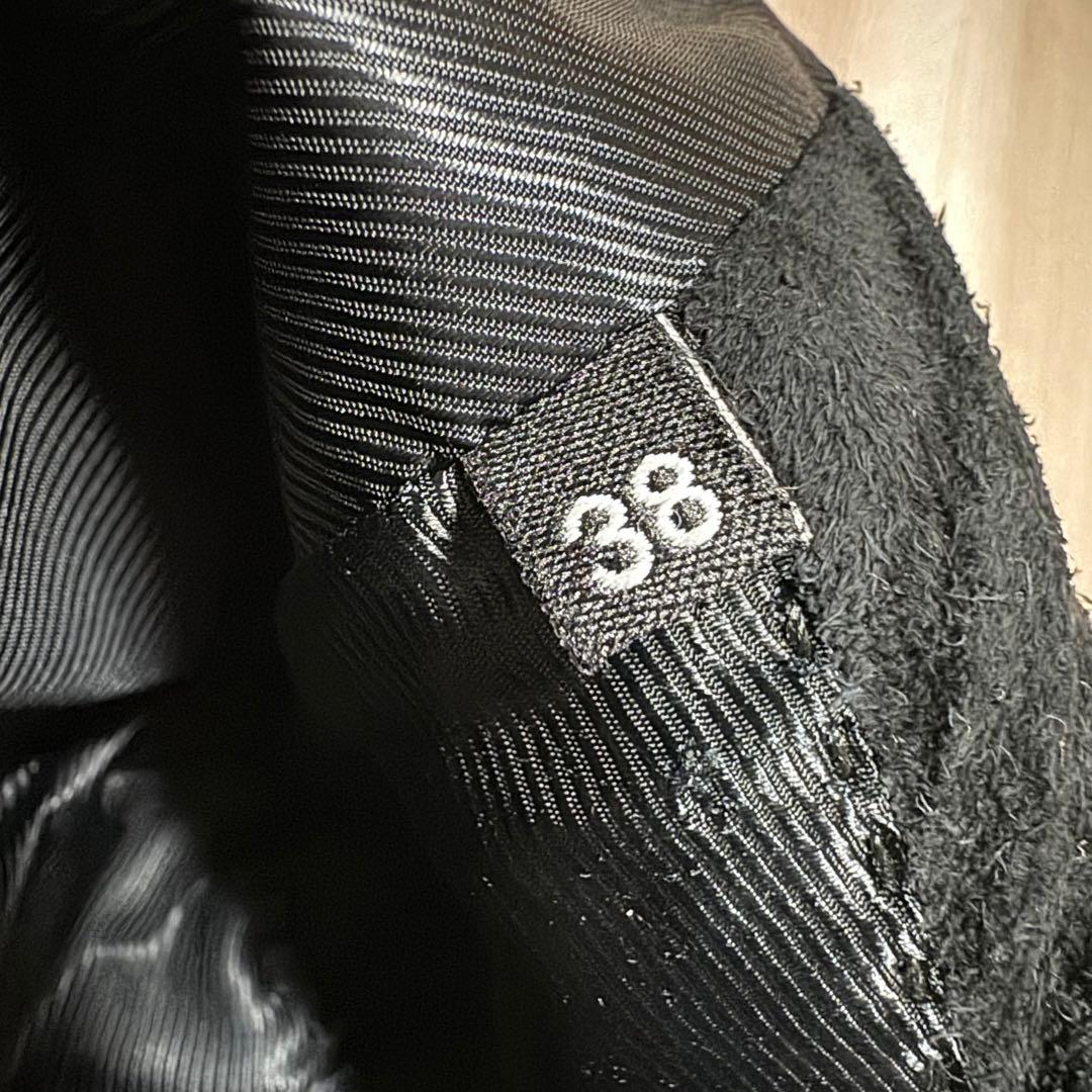 GUCCI グッチ レディース ジャケット スエード調 黒 38 ヴィンテージ