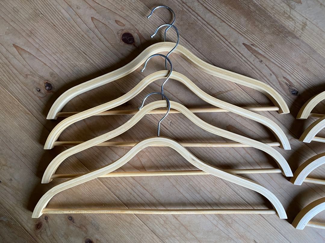 IKEA(イケア) TJENARE ティエナレ41本まとめ売り　洋服ハンガー　竹