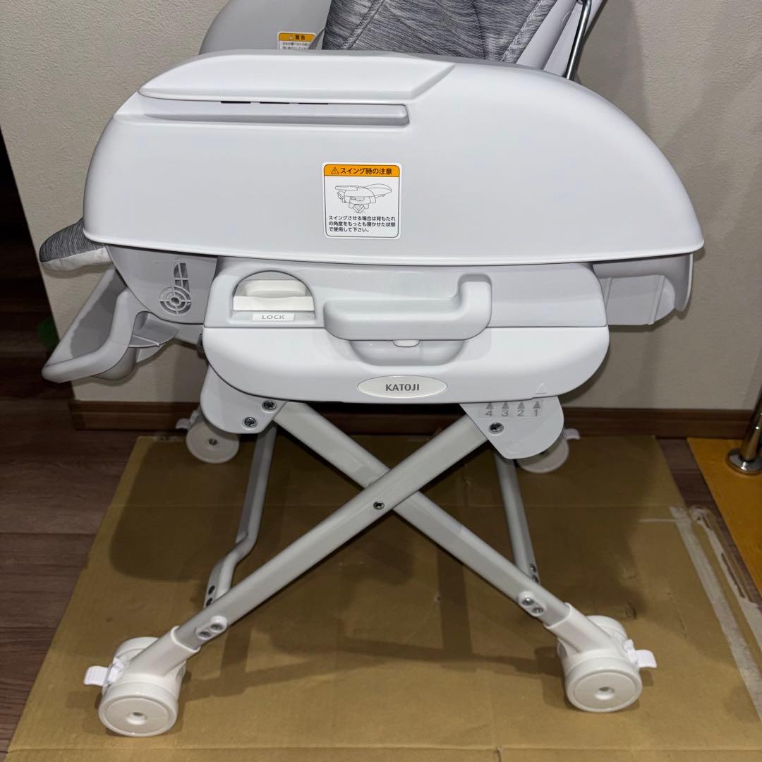 【ほぼ新品】✨ KATOJI カトージ　ハイローラック　ハイローチェア ピッコロ