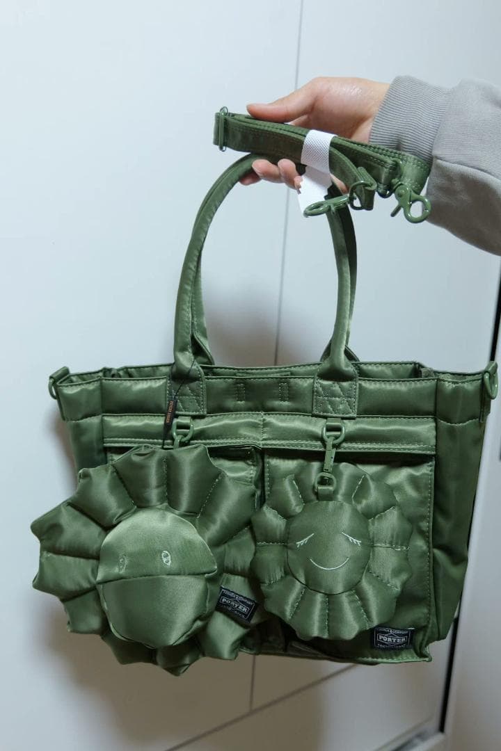 村上隆 × PORTER FORCE サコッシュ フラワーチャーム付