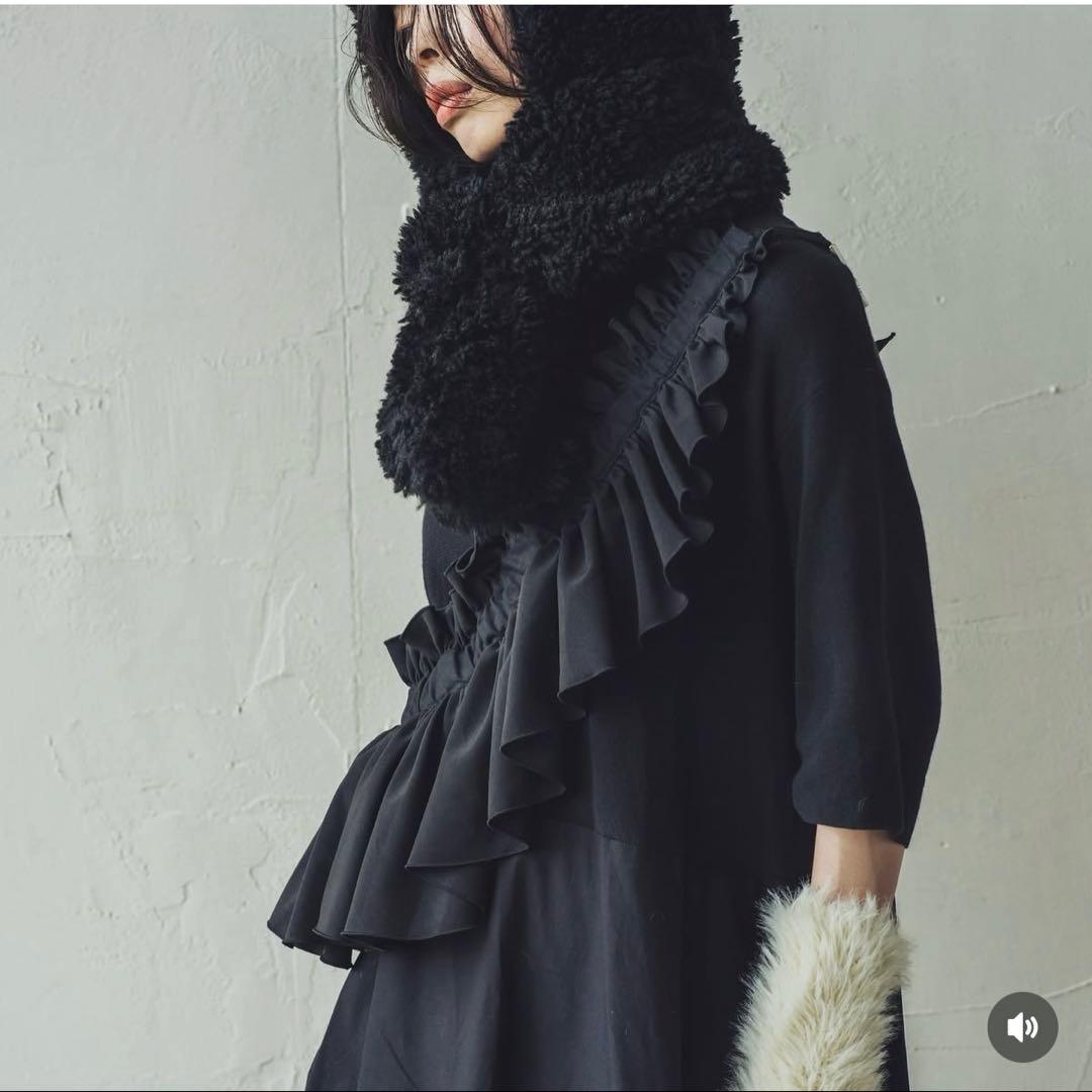 Orient millinery DORA フリルバッグ　ブラック