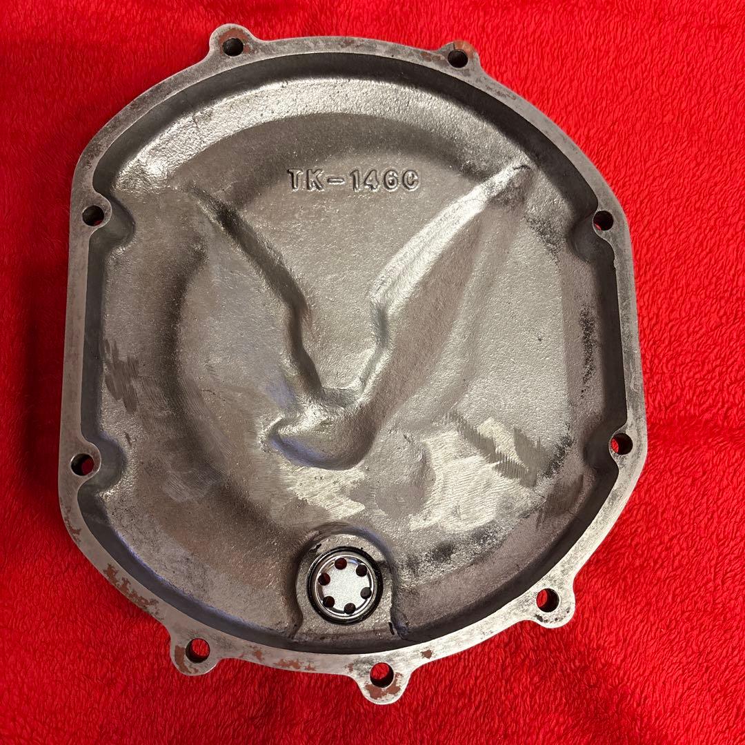 カワサキ Z1 Z2 KZキジマ復刻 イーグルエンジンカバー ブラック/シルバー