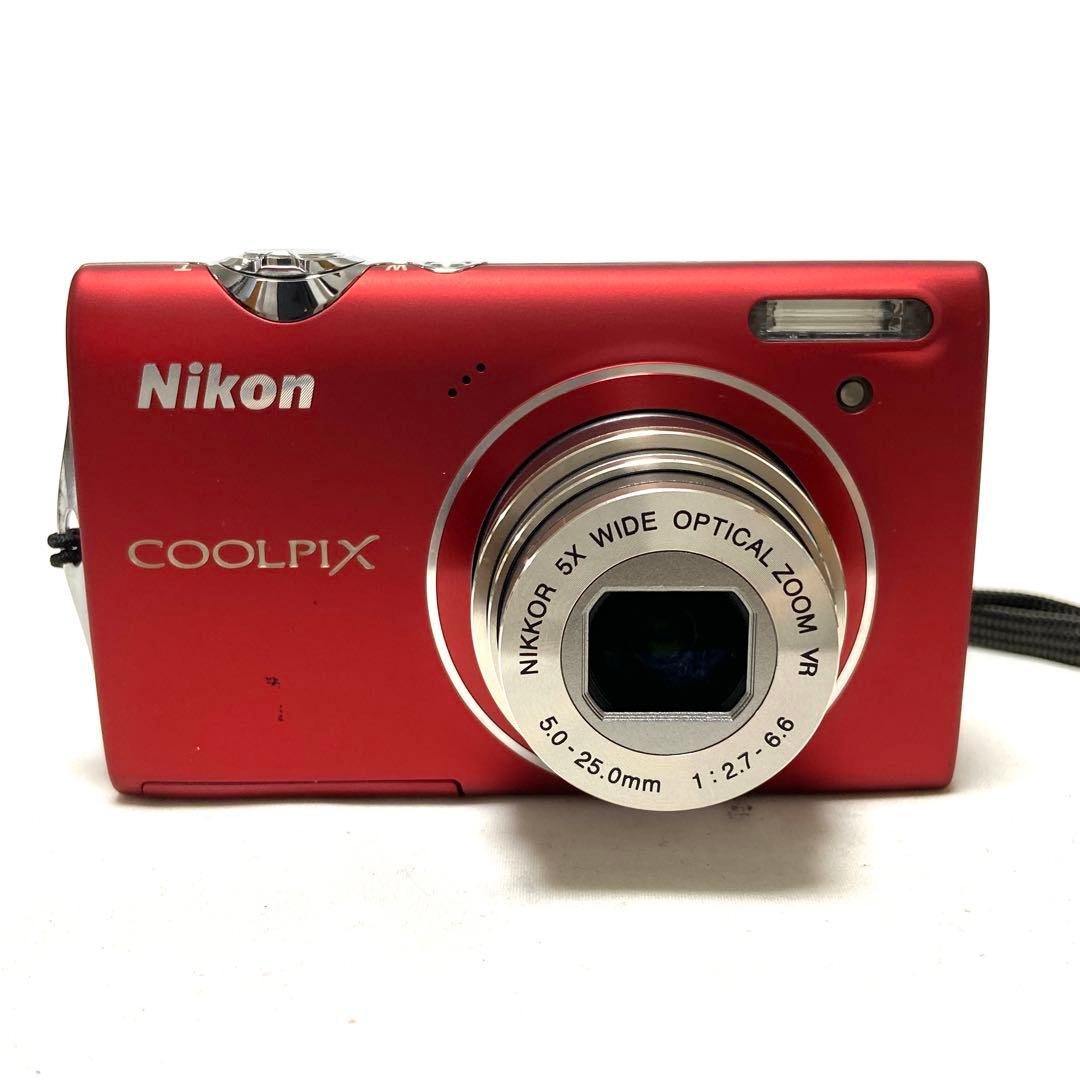 Nikon COOLPIX S5100 レッド ニコン コンデジ デジカメ
