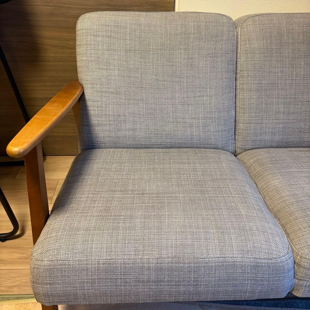 【値下げ】IKEA EKENÄSETエーケネーセット　2人掛け　ソファ　グレー