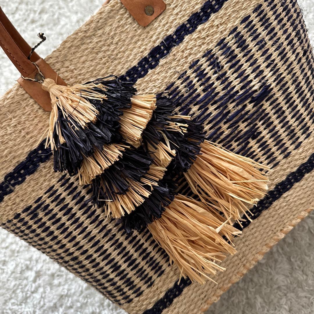 新品未使用バナーバレットカゴバックタグ付ネイビー