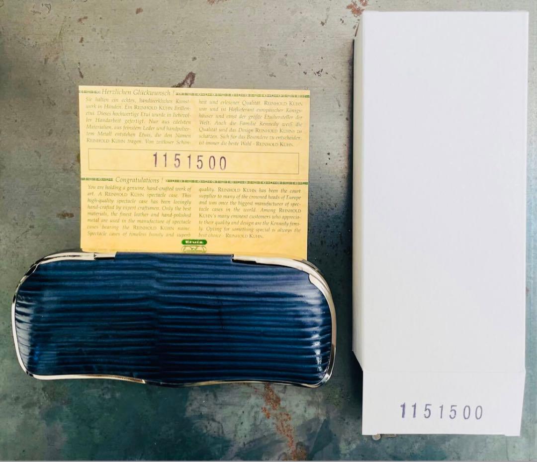 希少 Reinhold Kuhn ラインホルトキューン メガネケース レザー