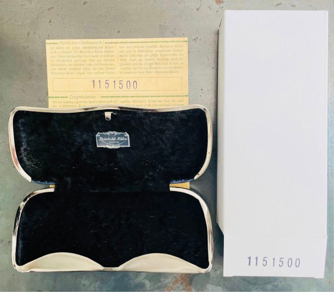 希少 Reinhold Kuhn ラインホルトキューン メガネケース レザー