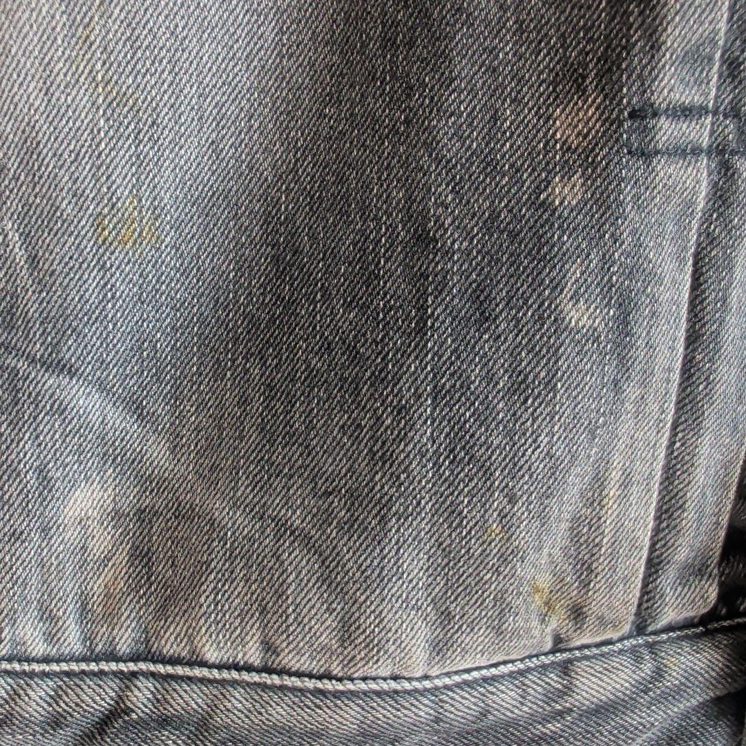 デンハム デニムジャケット Gジャン 2nd ダメージ加工 ブラック M