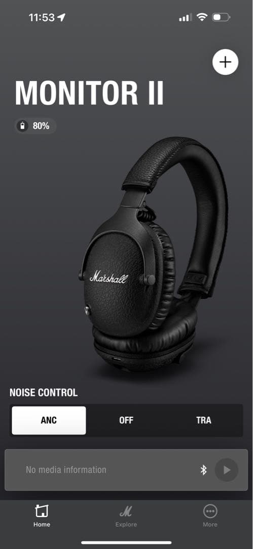 美品　Marshall Monitor II A.N.C. ヘッドフォン