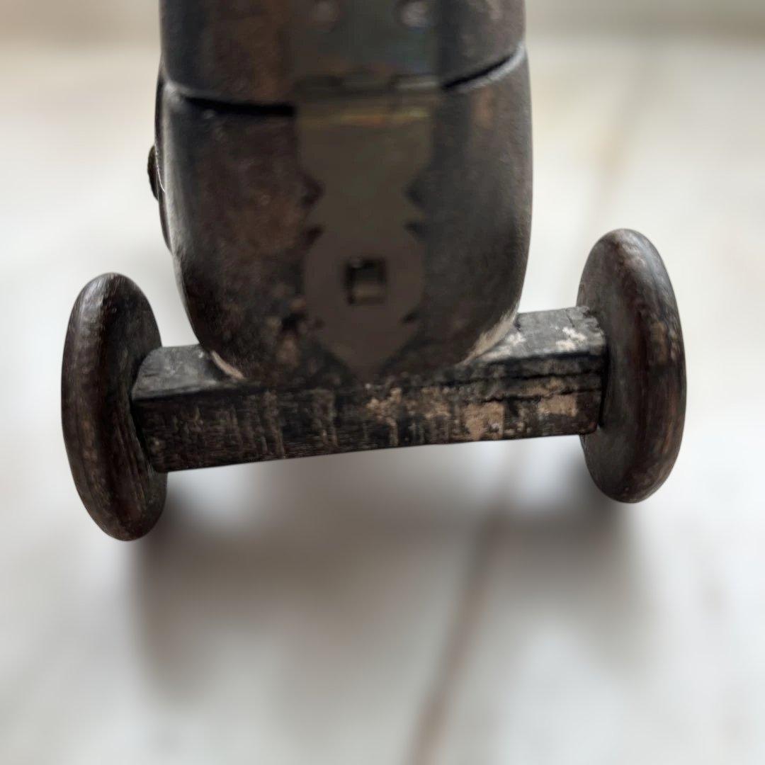 の*ん様 アンティーク木馬 車輪付き 木製