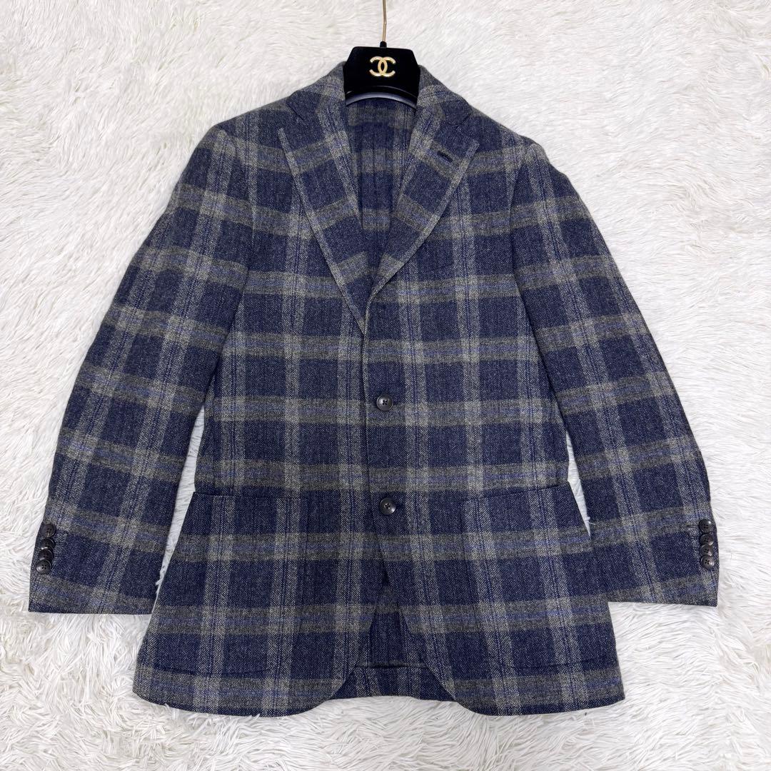 【極美品✴︎】ラルディーニ LARDINI テーラードジャケット ウール チェック