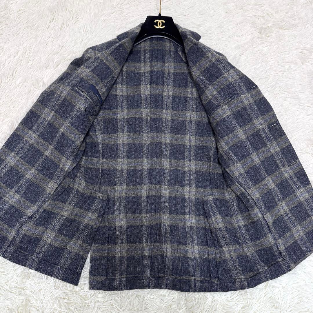 【極美品✴︎】ラルディーニ LARDINI テーラードジャケット ウール チェック