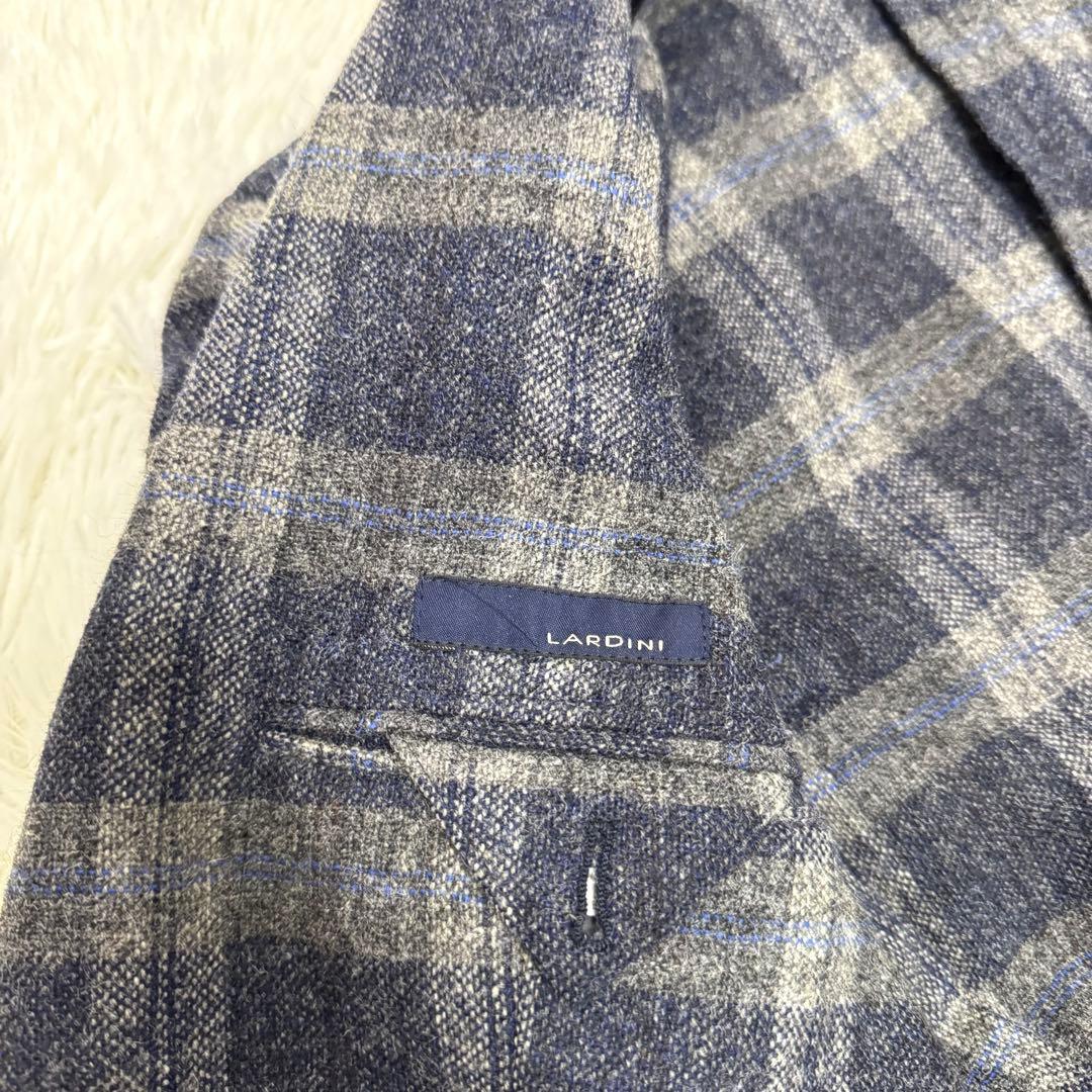 【極美品✴︎】ラルディーニ LARDINI テーラードジャケット ウール チェック