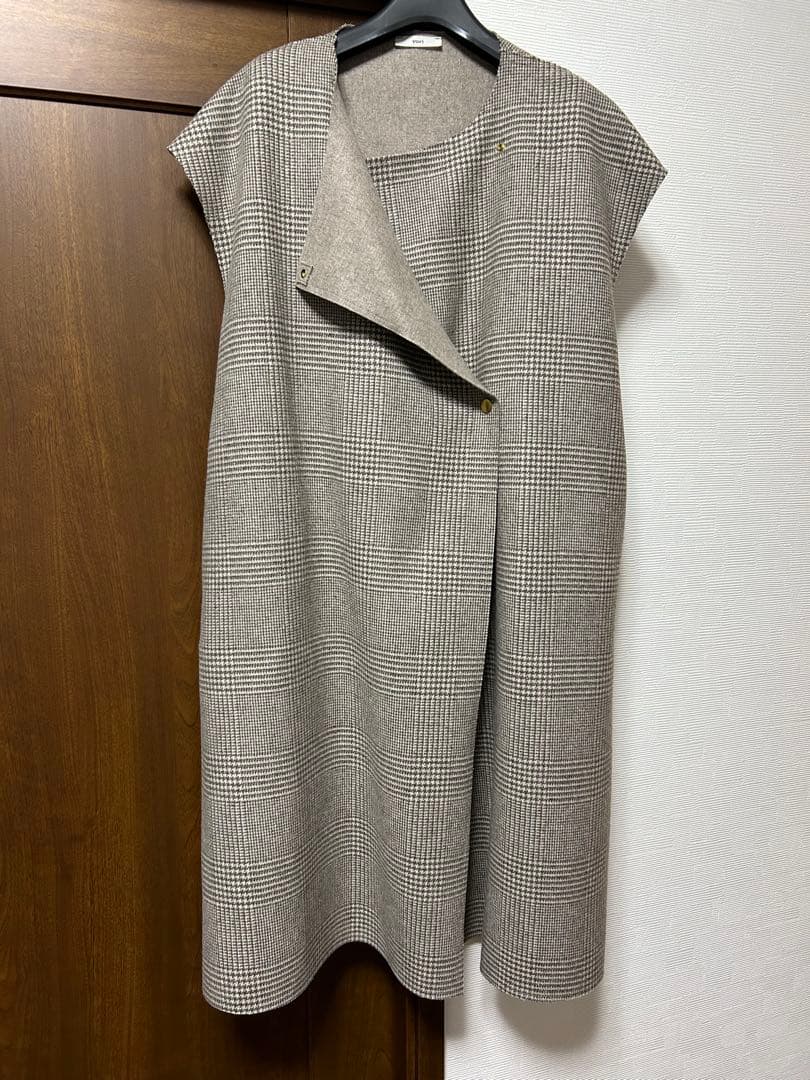 最終値下げ！yori チェック柄 ベスト・ジレ