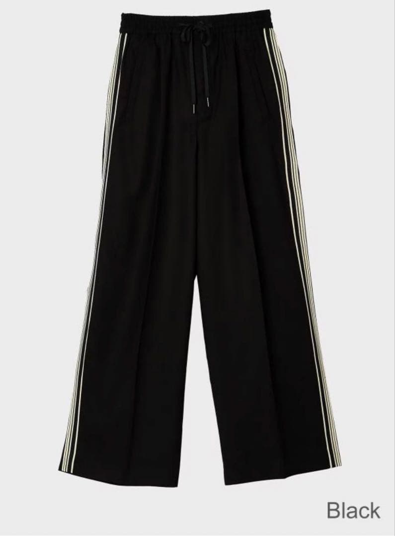 ANIECA サイドラインパンツ ブラック　40