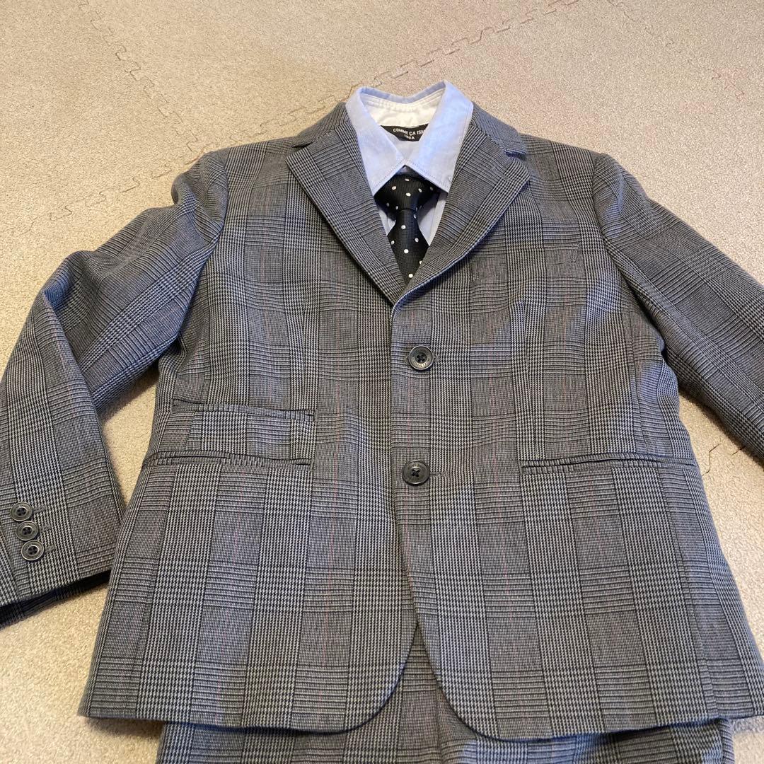 【美品】COMME CA ISM コムサイズム スーツ 120 4点 卒園入学