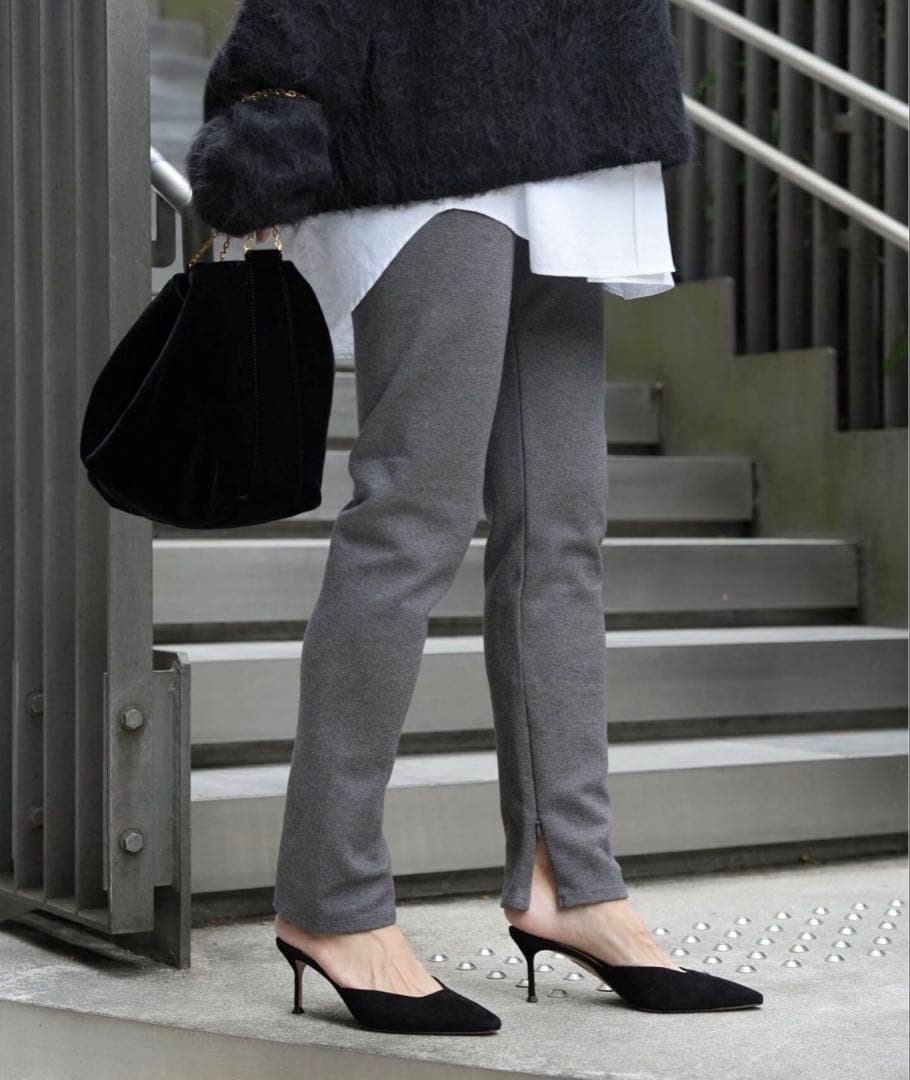 新品タグ付き★Deuxieme Classe Warm Zip レギンス パンツ