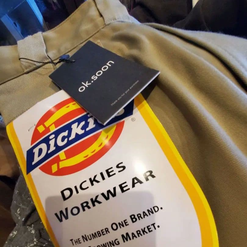 Dickies×ok.soon ワイドチノ ベージュ　oksoon チノパン　S