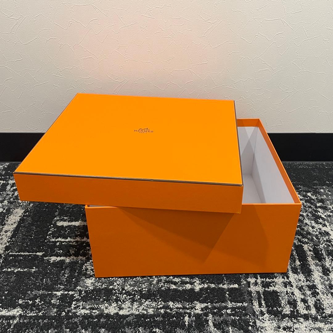 ㊻美品　HERMES　エルメス　オレンジ　空箱　ケリー28・バーキン30用