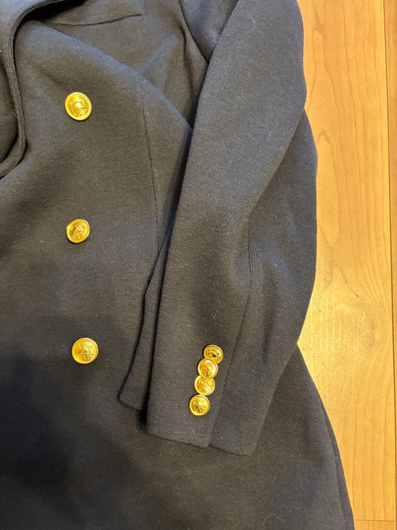 値下美品 ラルフローレン 紺ブレ 金ボタン ダブルブレスト テーラードジャケット