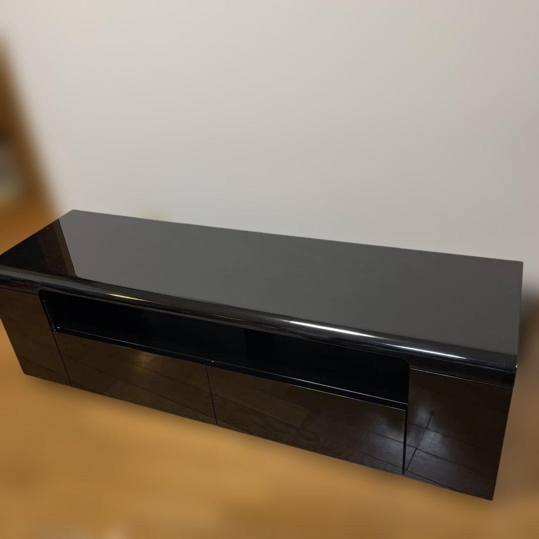 ⭐︎搬入、設置はメルカリ便の人がしてくれます⭐︎テレビ台　収納付き　ブラック