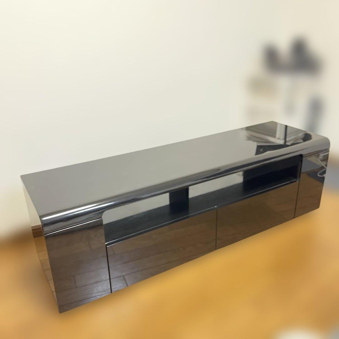 ⭐︎搬入、設置はメルカリ便の人がしてくれます⭐︎テレビ台　収納付き　ブラック