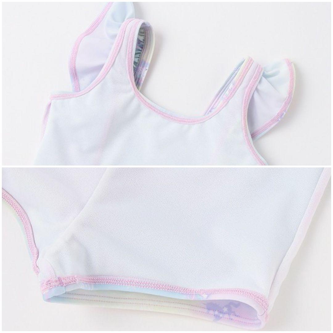 140㎝ 3点set セパレート 水着 ラッシュガード 新品 メゾピアノ