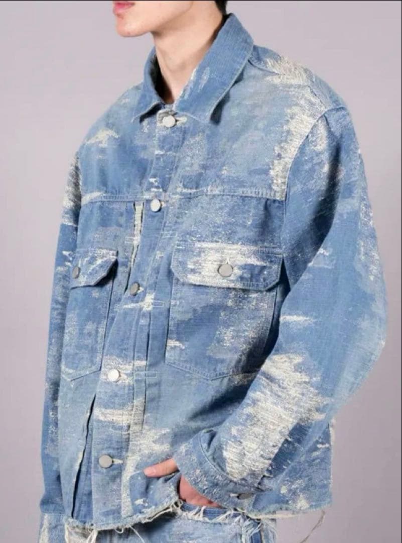 taakk デニムジャケット サイズ3 ライトブルー　ブルゾン セカンド