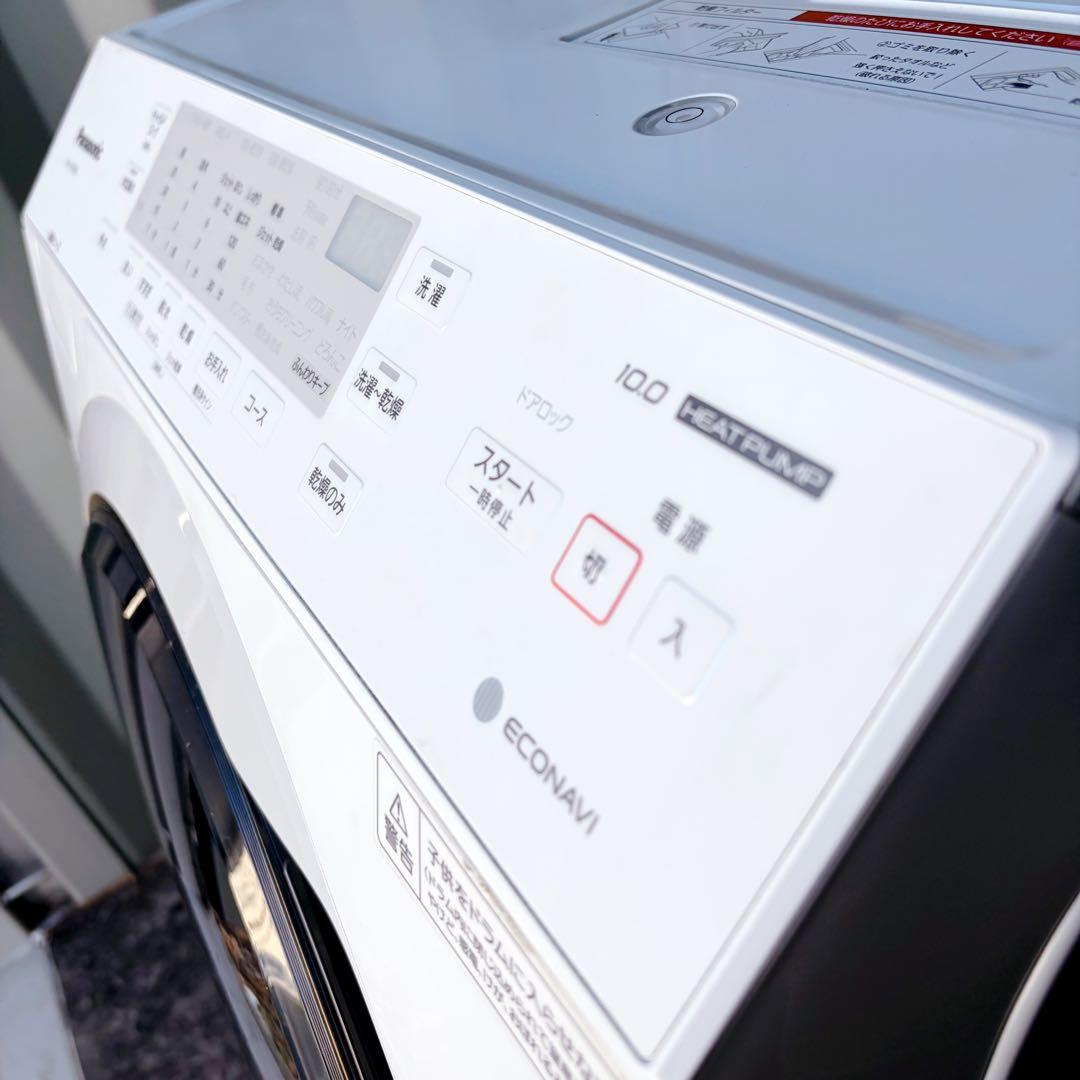 90運搬取付無料！ホワイト純正Panasonicドラム電機洗濯乾燥機！完動超美品