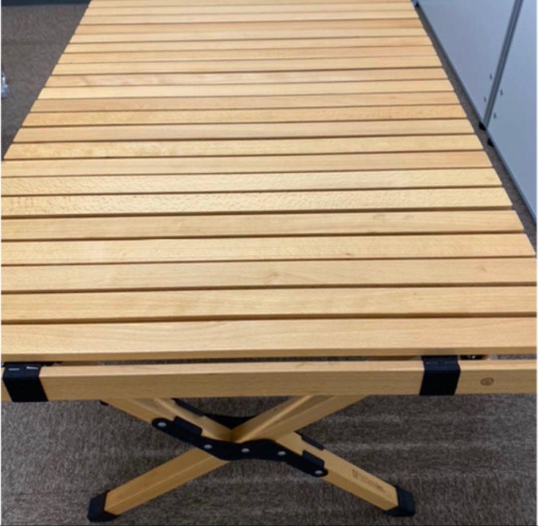 ハイランダー　ウッドロールトップテーブル　120