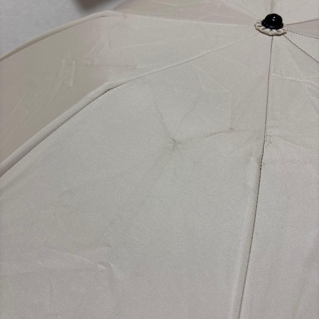 芦屋ロサブラン 日傘 50cm 3段折りたたみ アイボリー×ブラック