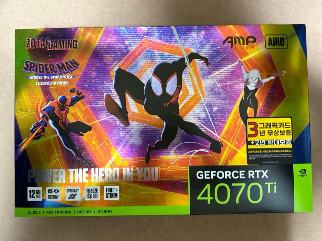 GeForce RTX 4070 Ti Spider-Man 12GB限定版