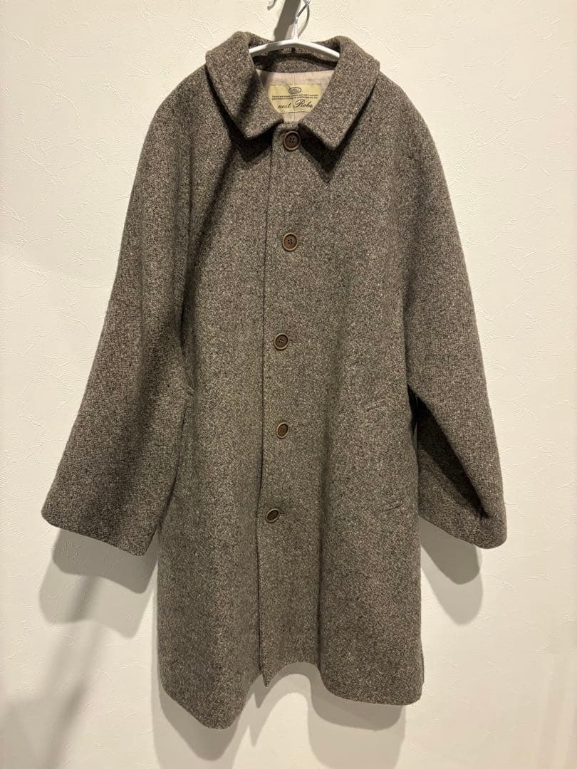 nest Robe ウール グレー ボタン付きコート