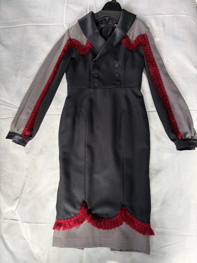 PAMEO POSE フリンジ付きワンピース