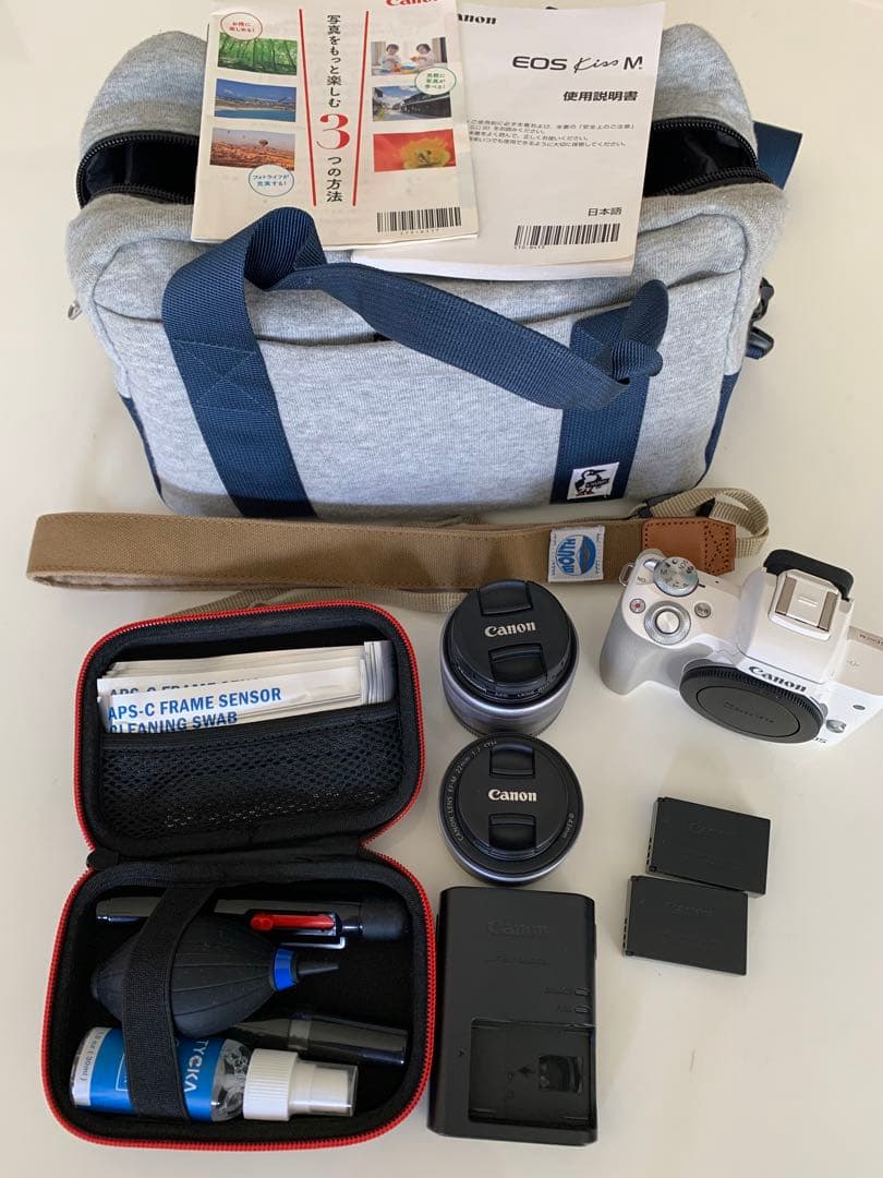Canon EOS Kiss M ミラーレス一眼カメラセット　動作確認済