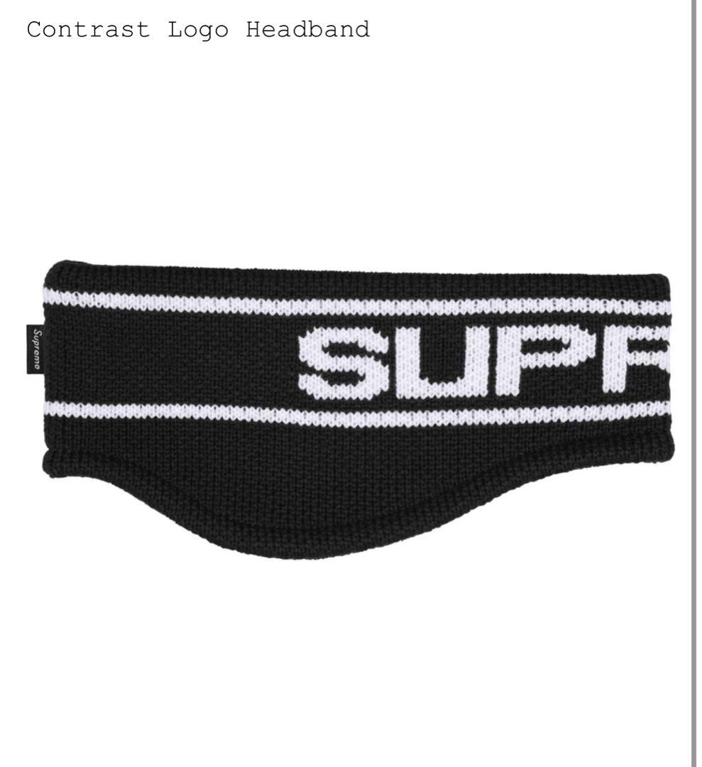 帽子 Supreme Contrast Logo Headband \