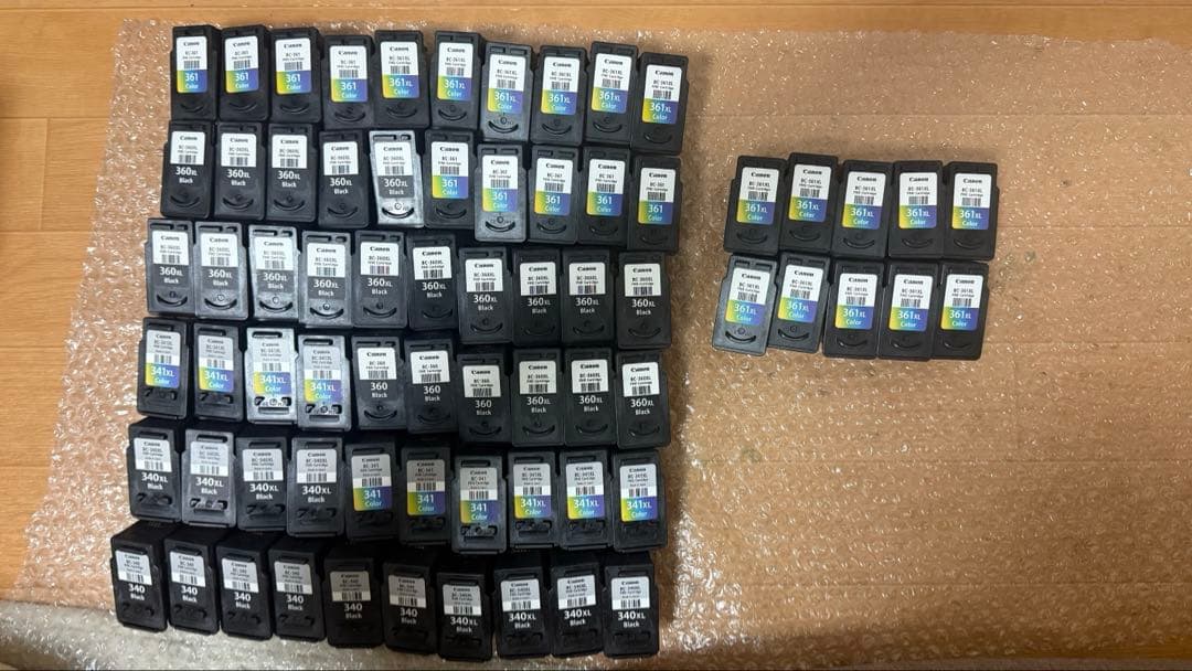 Canon 純正使用済インクカートリッジ70個-2