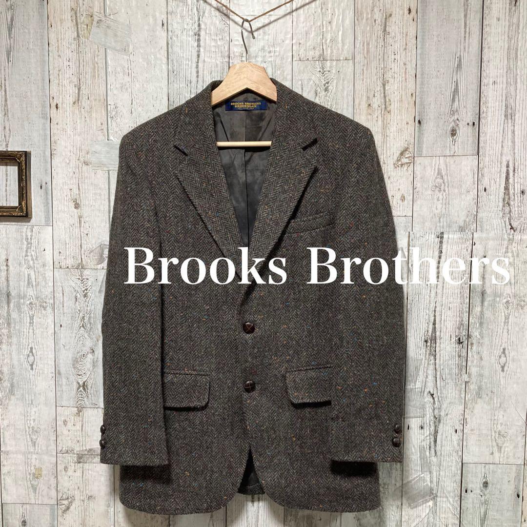 ブルックスブラザーズ　ツイード　テーラードジャケット　アメリカ製　ユニオンメイド